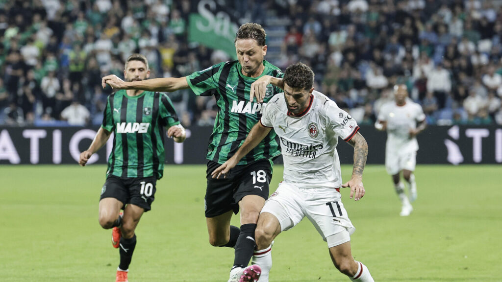 Milan, pareggio 1-1 con il Sassuolo: la vetta della Serie A si allontana